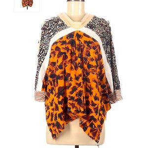 We the Free by Free People - Short Sleeve Top with multiple animal print, Medium